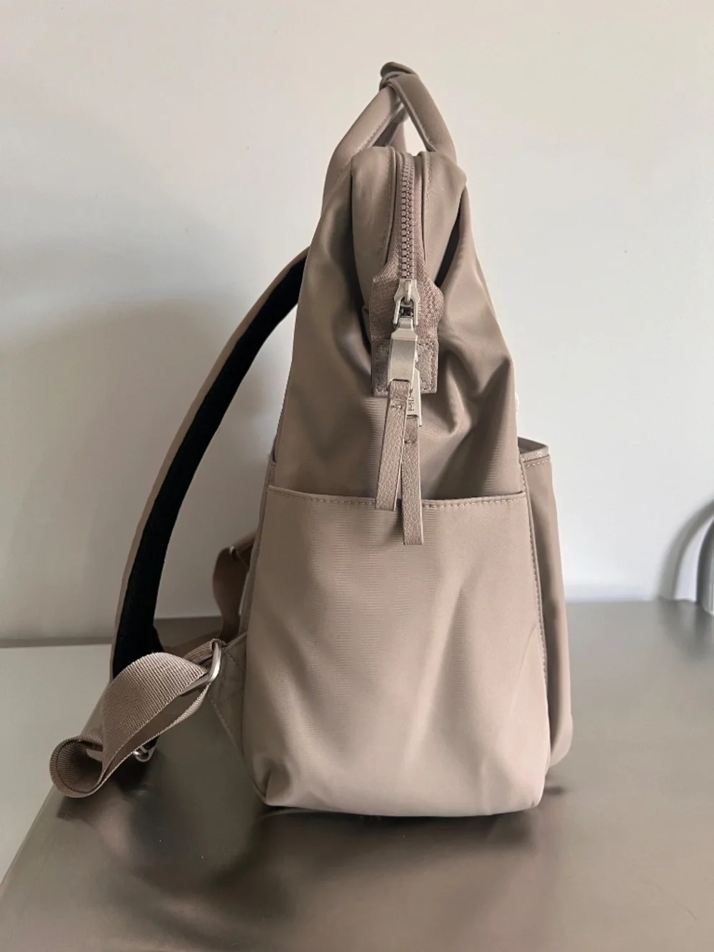 Baggalini Soho Backpack in Beige